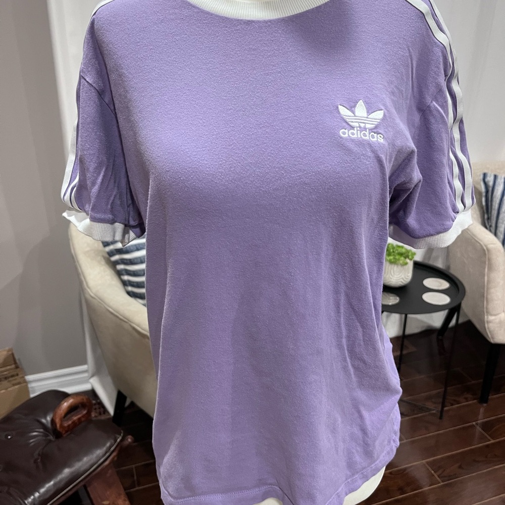 Adidas Women's Lavender Short Sleeve Tee
